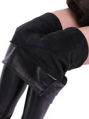 Leggings de couro preto