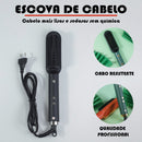 Escova alisadora com controle de temperatura