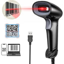 Leitor de código de barras LEON sem fio Flash USB 1D preto