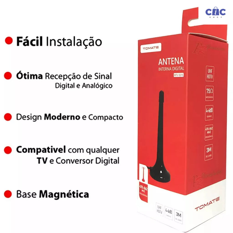 Antena Digital Interna Amplificada