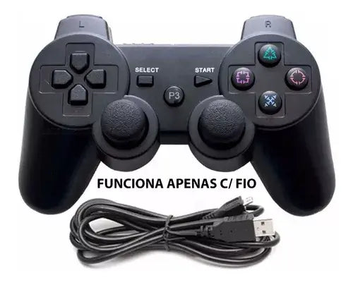 Controle Ps3 Sem Fio Joystick Bluetooth Play 3 Manete