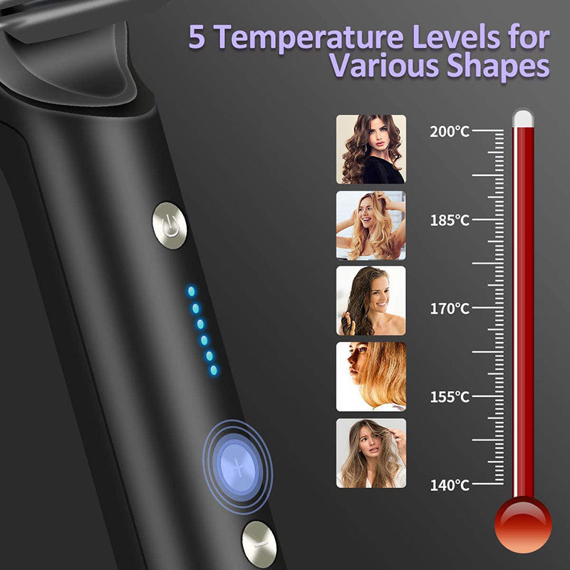 Escova alisadora com controle de temperatura