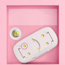 Mini secador de unhas com luz ultravioleta